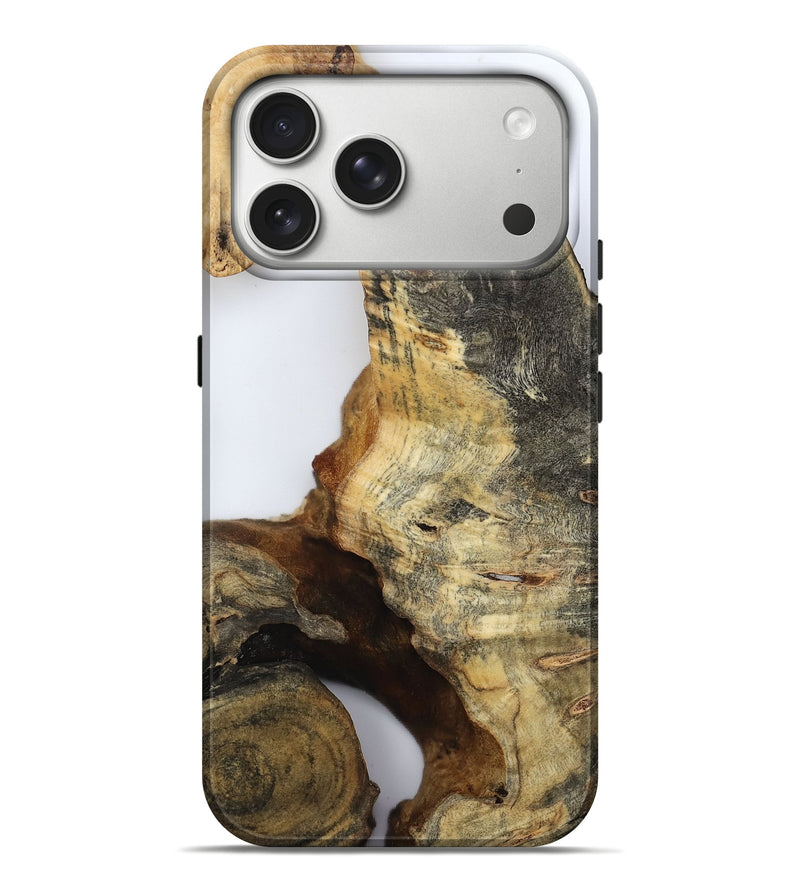 iPhone 17 Pro Max Wood Live Edge Phone Case - Noreen (Clear, 800729)