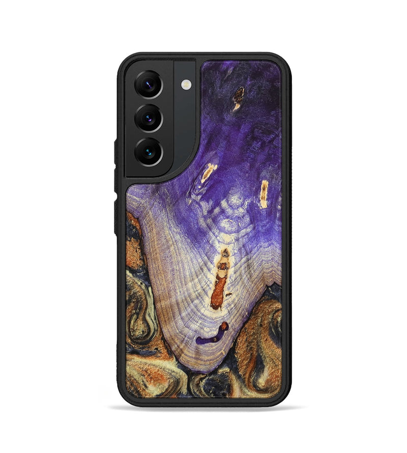 Galaxy S22 Wood Phone Case - Ariah (Black & White, 800732)