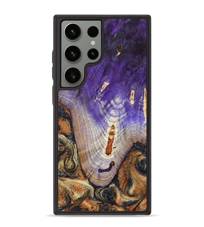 Galaxy S23 Ultra Wood Phone Case - Ariah (Black & White, 800732)