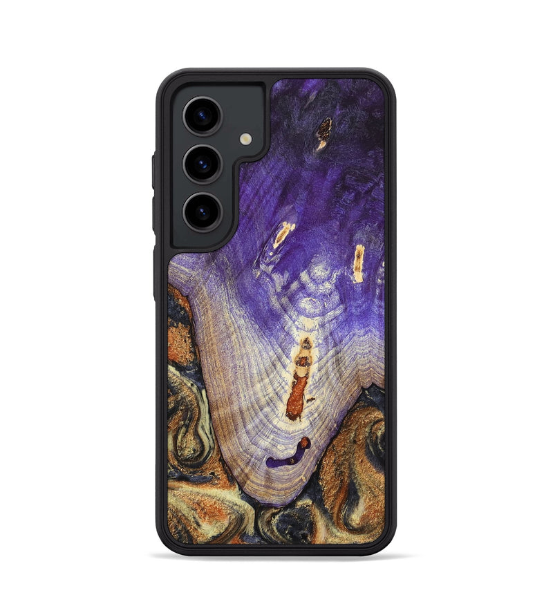 Galaxy S24 Wood Phone Case - Ariah (Black & White, 800732)