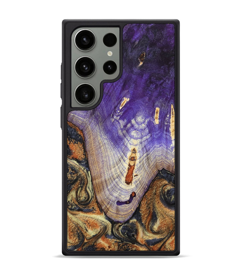 Galaxy S24 Ultra Wood Phone Case - Ariah (Black & White, 800732)