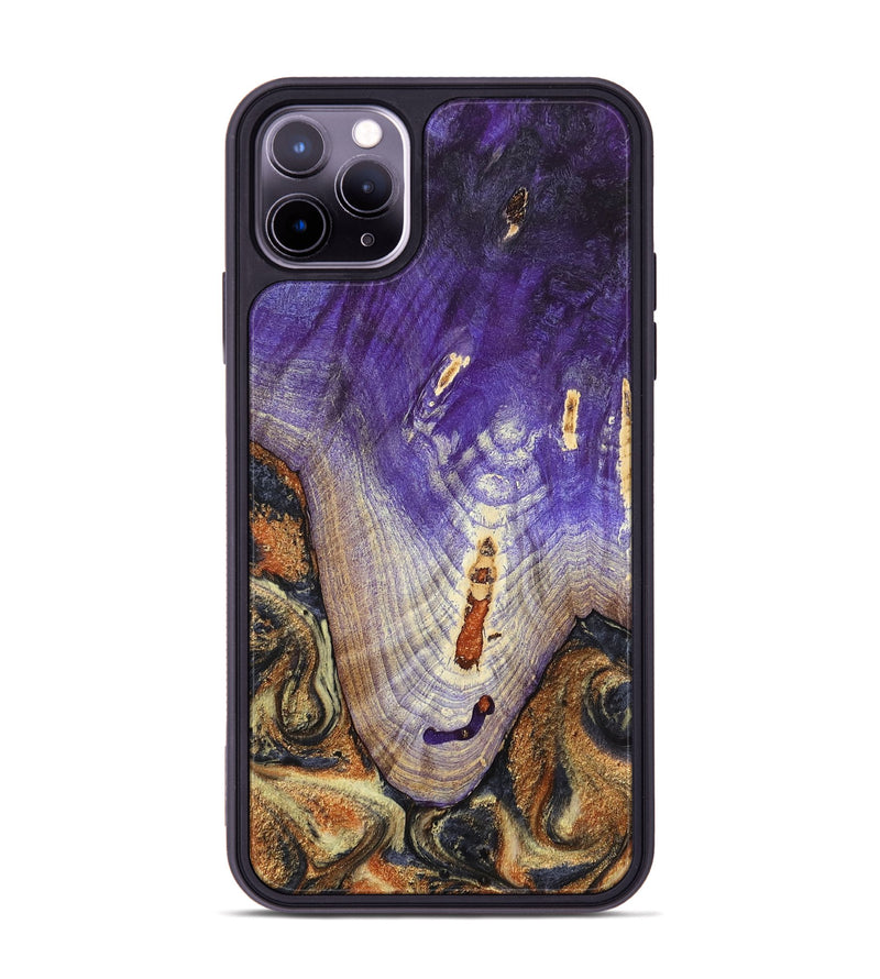 iPhone 11 Pro Max Wood Phone Case - Ariah (Black & White, 800732)