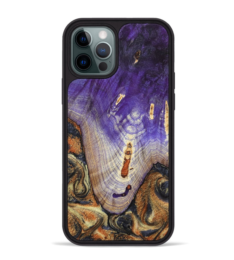 iPhone 12 Pro Max Wood Phone Case - Ariah (Black & White, 800732)