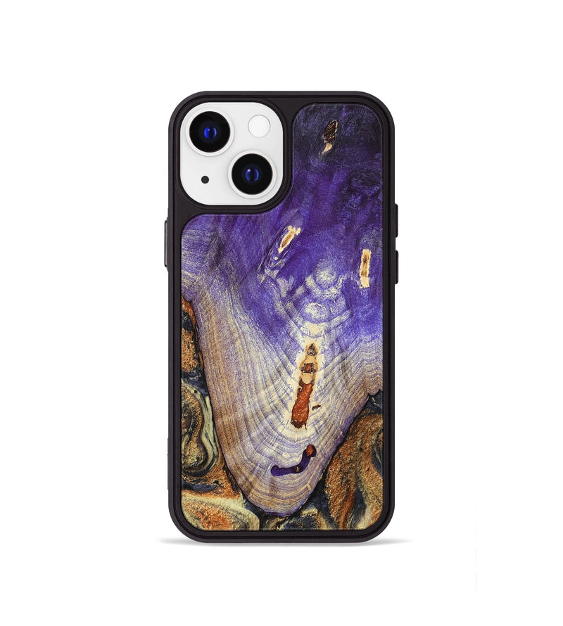 iPhone 13 mini Wood Phone Case - Ariah (Black & White, 800732)