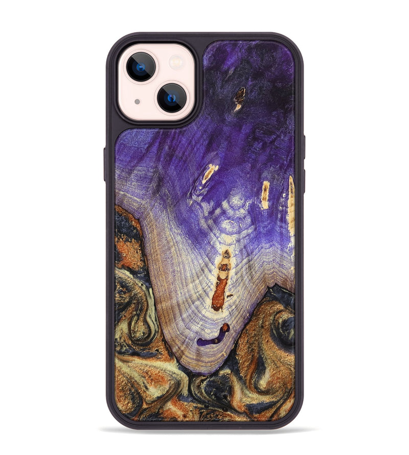 iPhone 14 Plus Wood Phone Case - Ariah (Black & White, 800732)