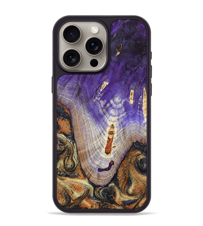 iPhone 15 Pro Max Wood Phone Case - Ariah (Black & White, 800732)