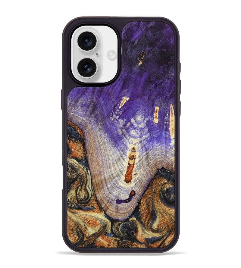 iPhone 16 Plus Wood Phone Case - Ariah (Black & White, 800732)