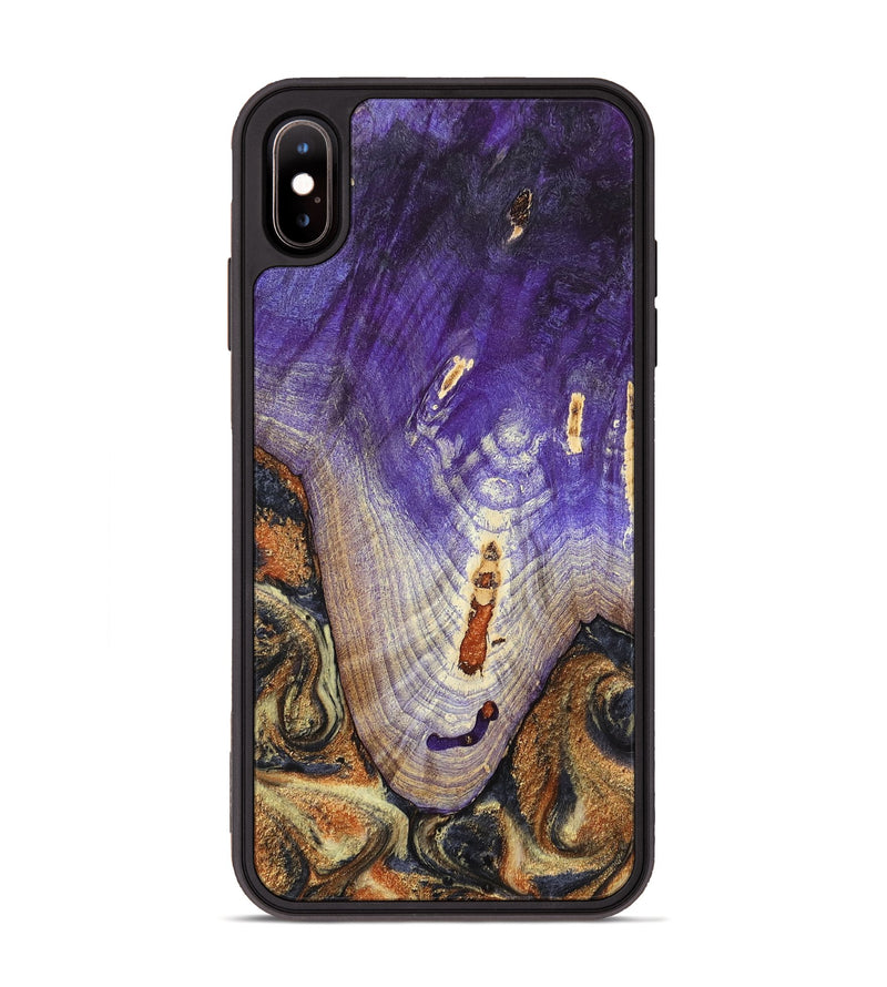 iPhone Xs Max Wood Phone Case - Ariah (Black & White, 800732)