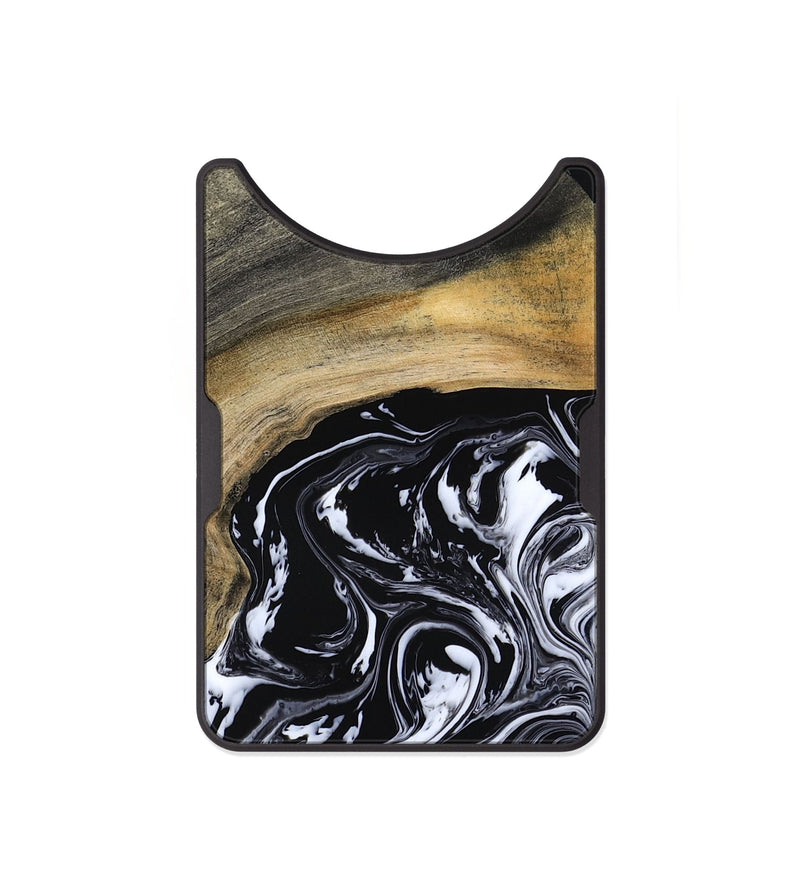 Alloy Wood Wallet - Finley (Black & White, 800733)