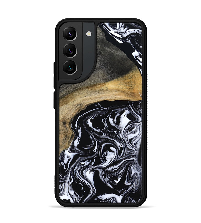 Galaxy S22 Plus Wood Phone Case - Finley (Black & White, 800733)