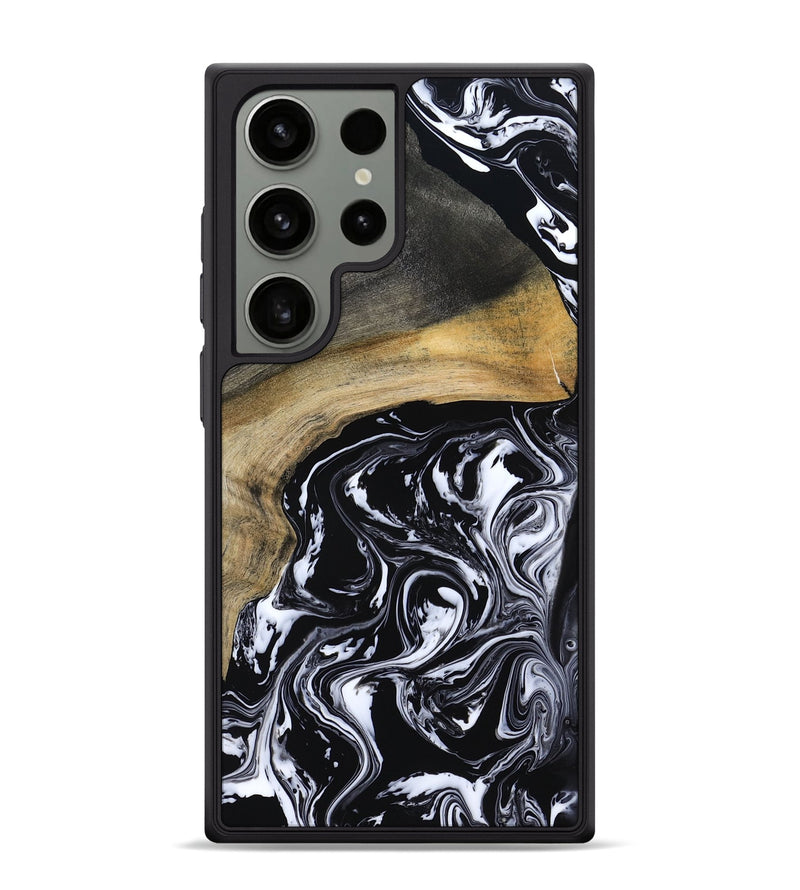 Galaxy S24 Ultra Wood Phone Case - Finley (Black & White, 800733)