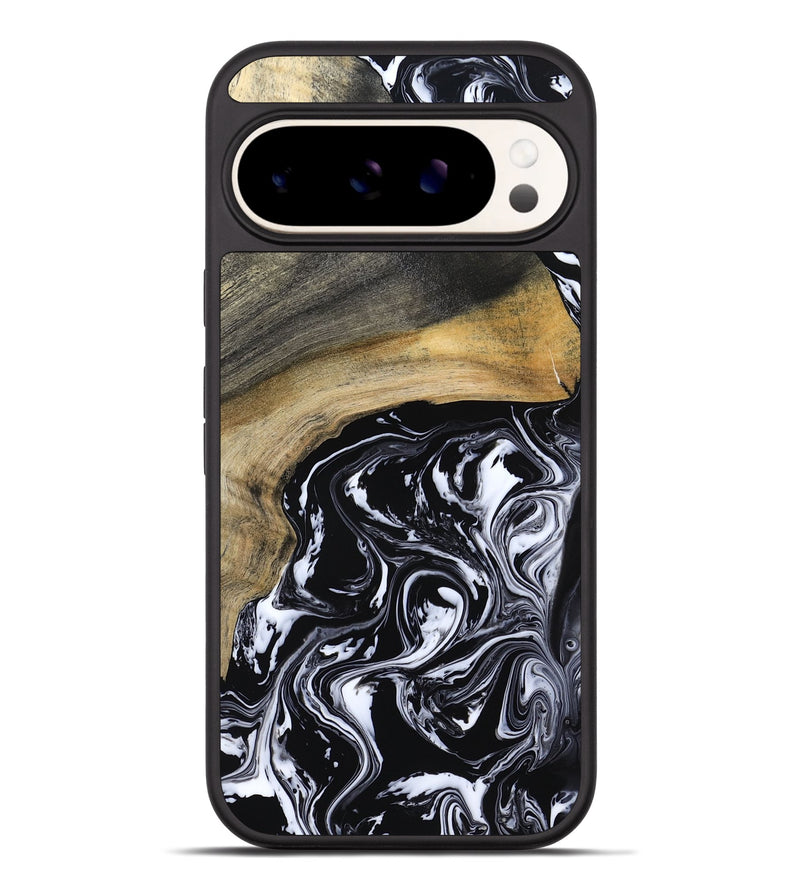 Pixel 9 Pro XL Wood Phone Case - Finley (Black & White, 800733)