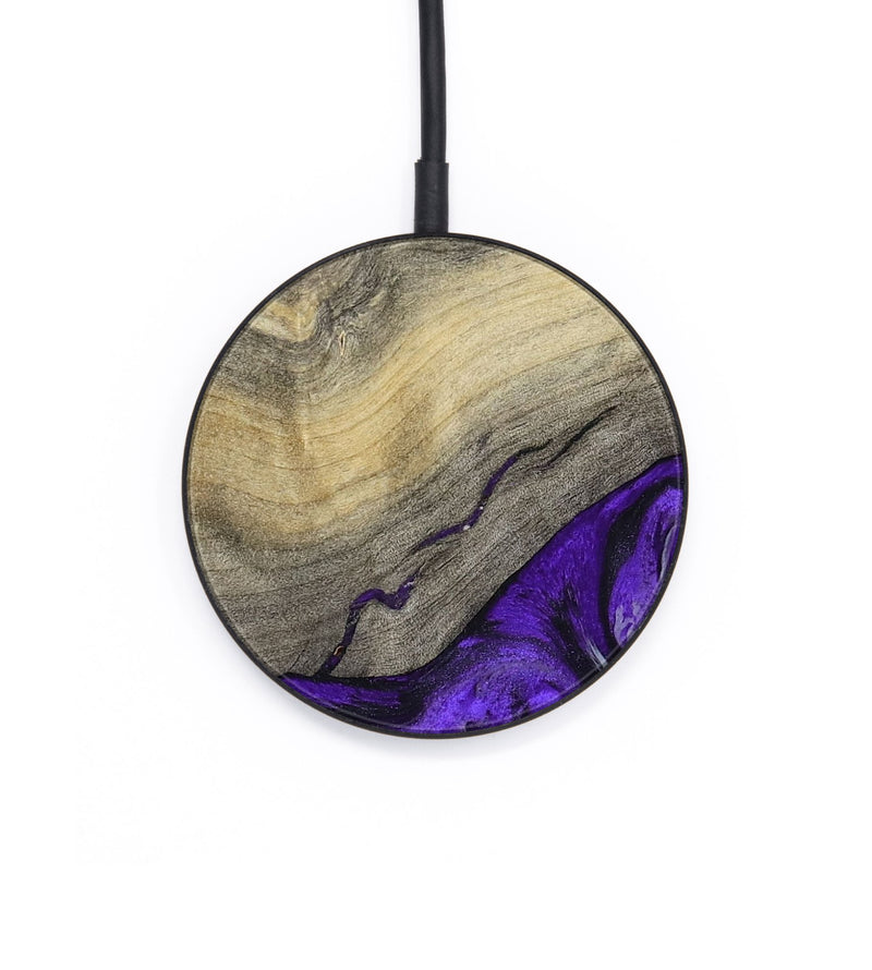 Circle Wood Wireless Charger - Eryn (Purple, 800738)