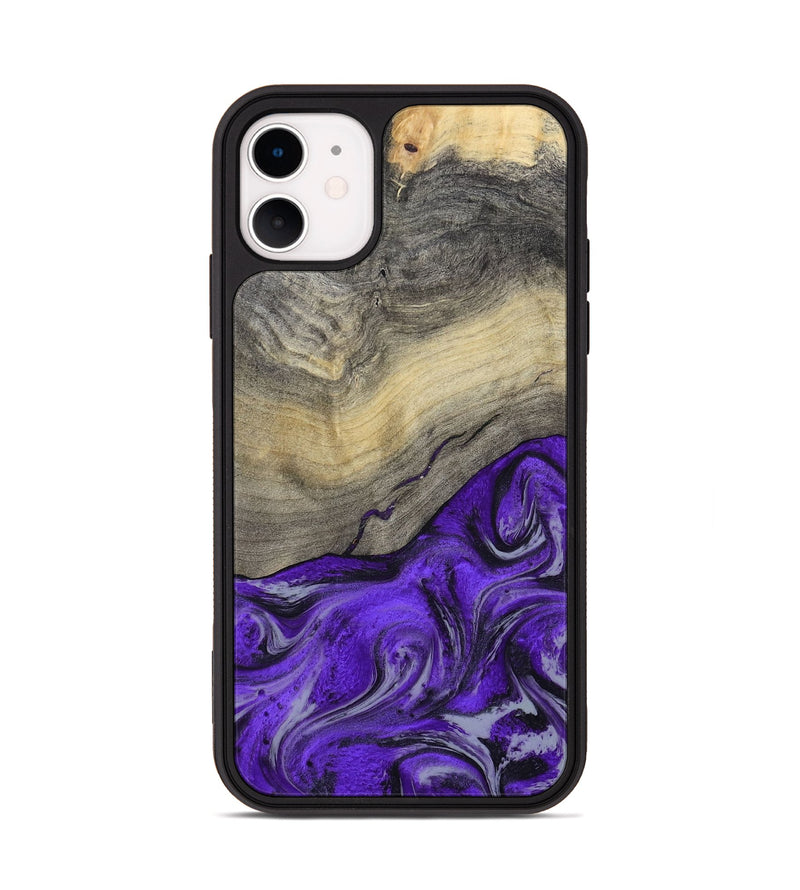 iPhone 11 Wood Phone Case - Eryn (Purple, 800738)
