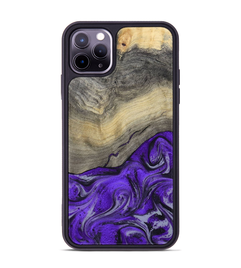 iPhone 11 Pro Max Wood Phone Case - Eryn (Purple, 800738)