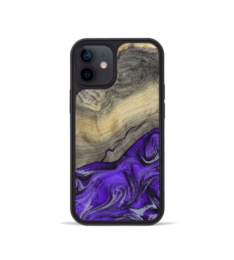 iPhone 12 mini Wood Phone Case - Eryn (Purple, 800738)