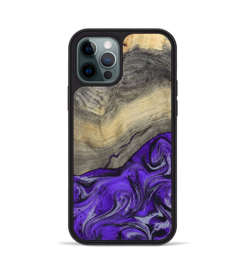 iPhone 12 Pro Wood Phone Case - Eryn (Purple, 800738)