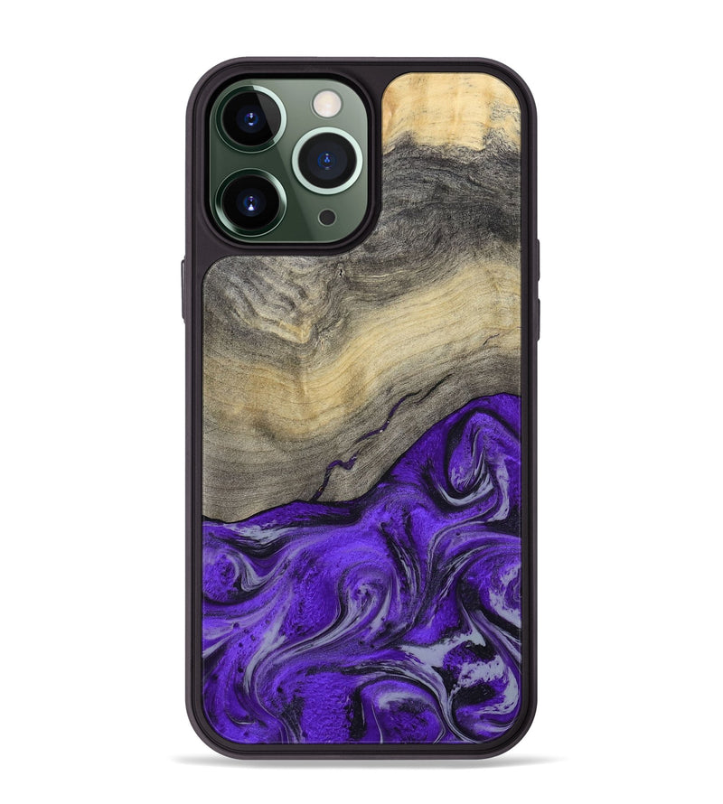 iPhone 13 Pro Max Wood Phone Case - Eryn (Purple, 800738)