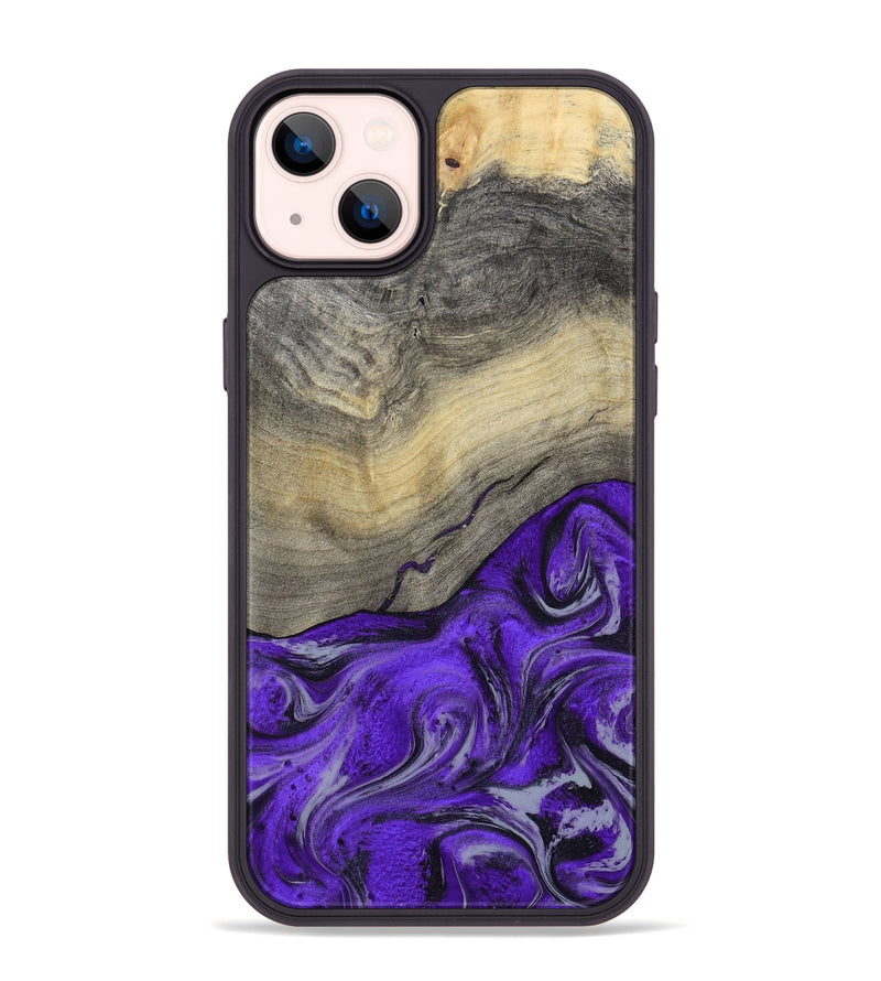 iPhone 14 Plus Wood Phone Case - Eryn (Purple, 800738)