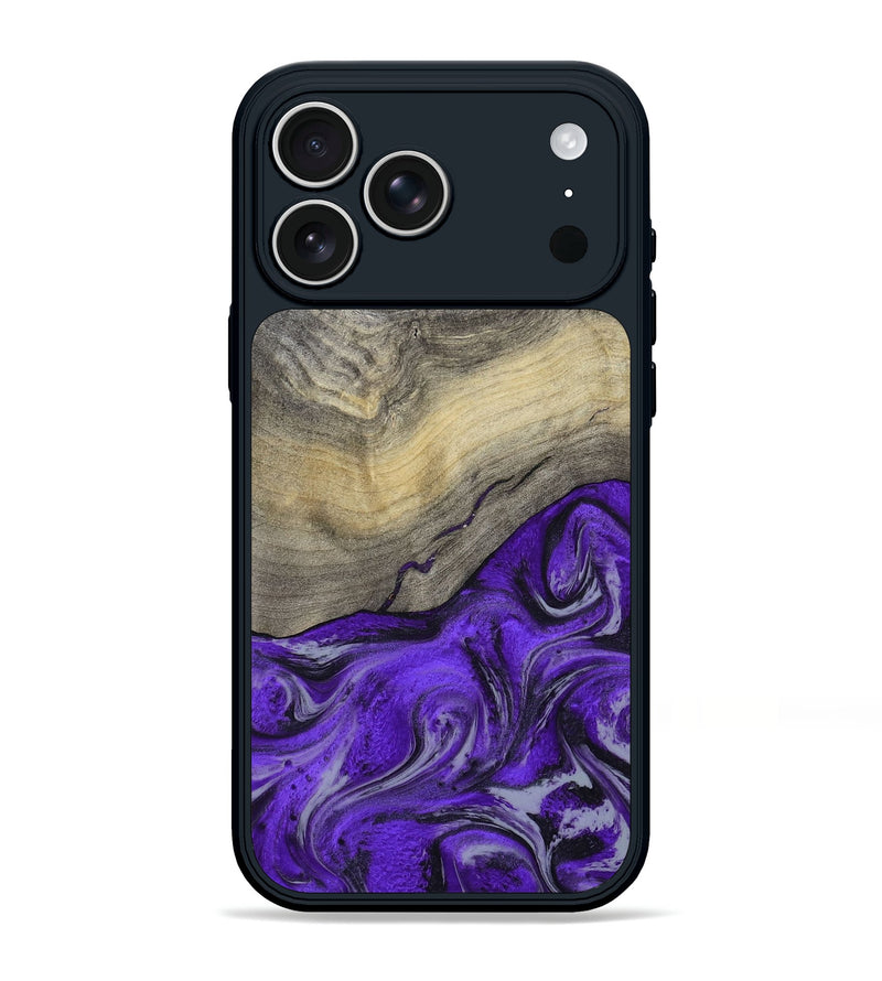 iPhone 17 Pro Max Wood Phone Case - Eryn (Purple, 800738)