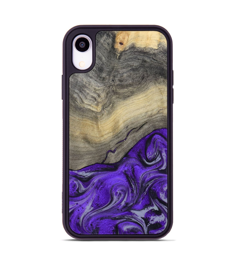 iPhone Xr Wood Phone Case - Eryn (Purple, 800738)