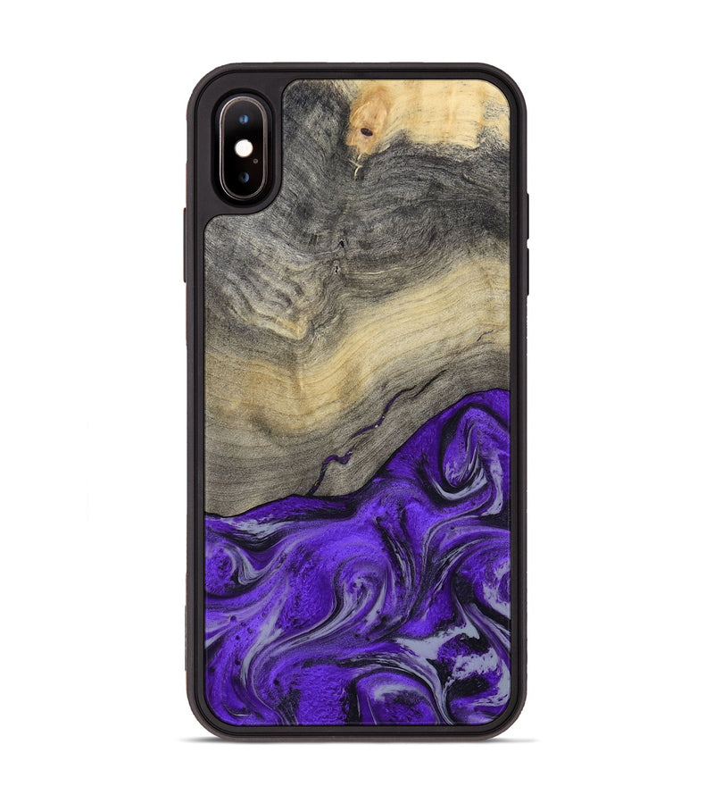 iPhone Xs Max Wood Phone Case - Eryn (Purple, 800738)
