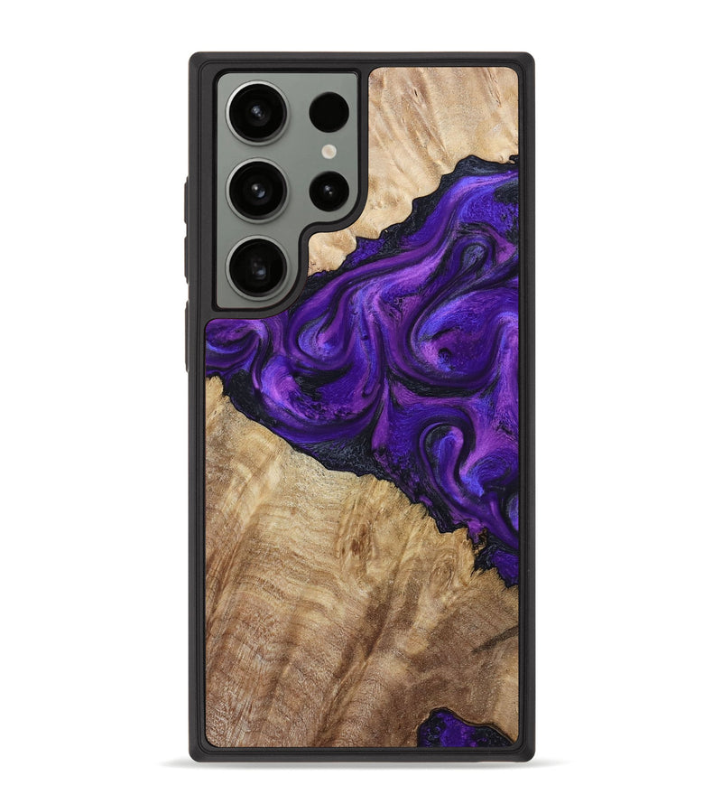 Galaxy S23 Ultra Wood Phone Case - Price (Purple, 800739)