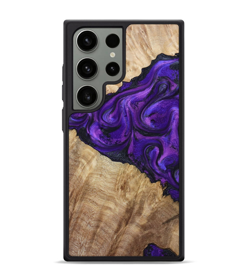 Galaxy S24 Ultra Wood Phone Case - Price (Purple, 800739)