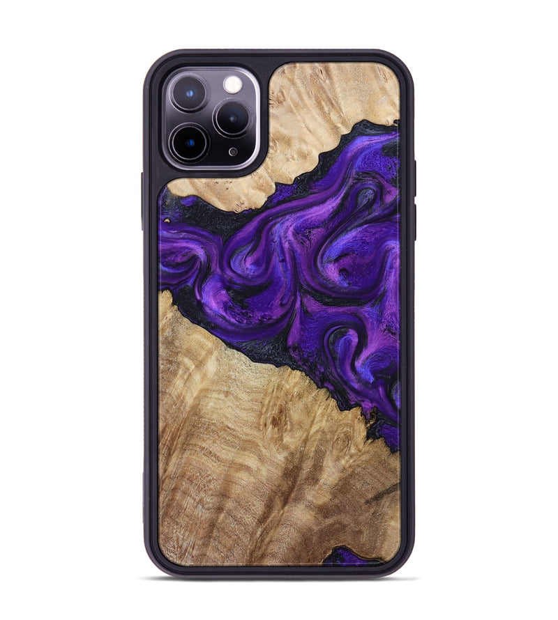iPhone 11 Pro Max Wood Phone Case - Price (Purple, 800739)