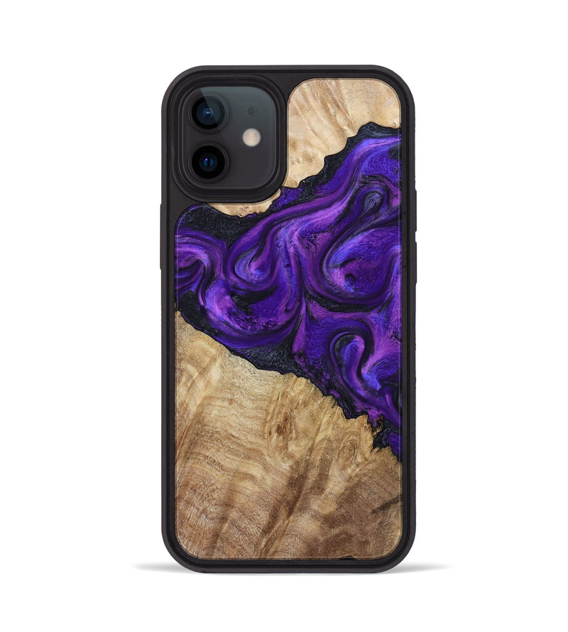 iPhone 12 Wood Phone Case - Price (Purple, 800739)