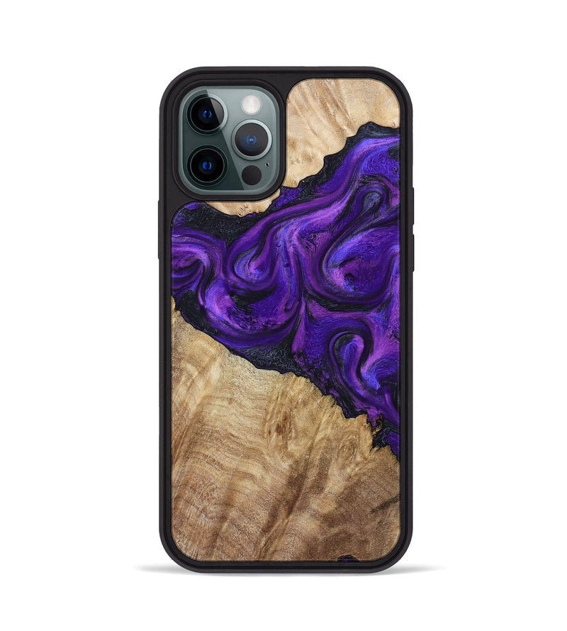 iPhone 12 Pro Wood Phone Case - Price (Purple, 800739)