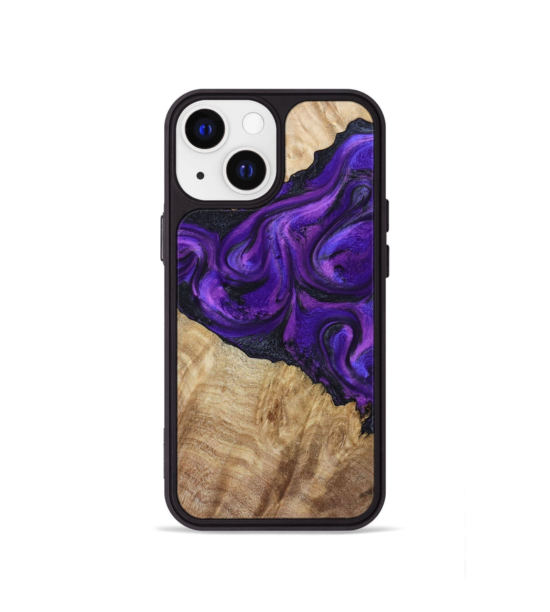 iPhone 13 mini Wood Phone Case - Price (Purple, 800739)