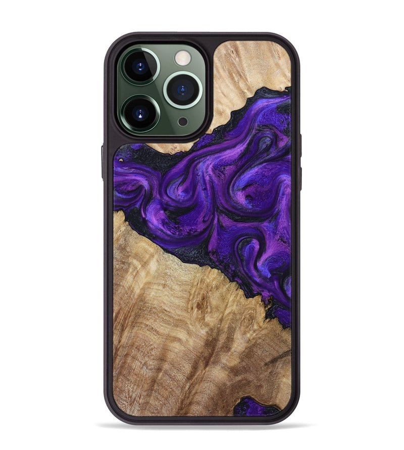 iPhone 13 Pro Max Wood Phone Case - Price (Purple, 800739)