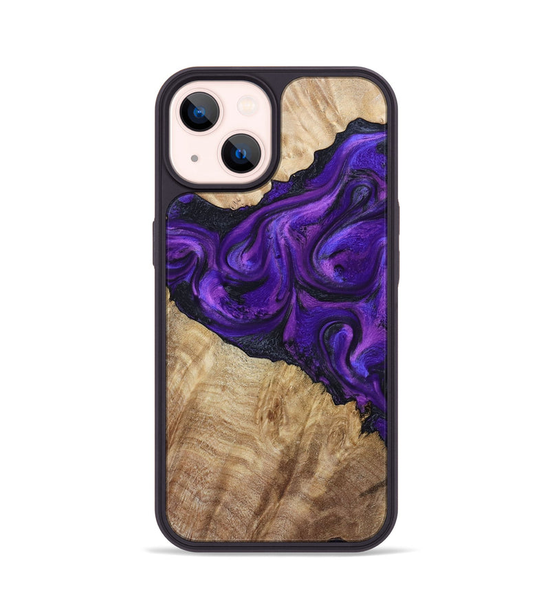 iPhone 14 Wood Phone Case - Price (Purple, 800739)