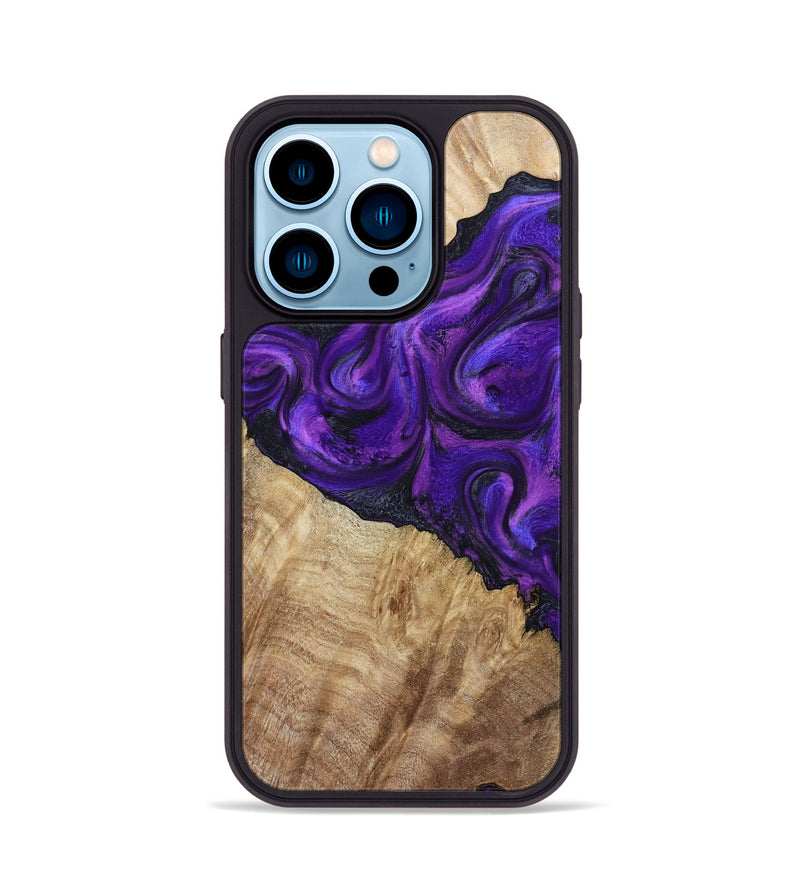 iPhone 14 Pro Wood Phone Case - Price (Purple, 800739)