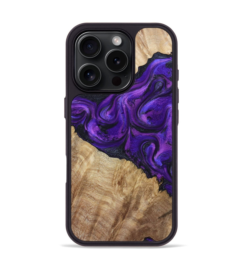 iPhone 16 Pro Wood Phone Case - Price (Purple, 800739)