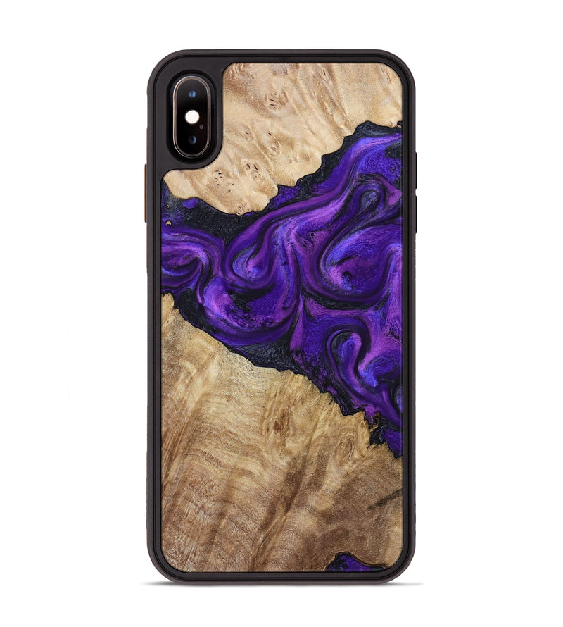 iPhone Xs Max Wood Phone Case - Price (Purple, 800739)