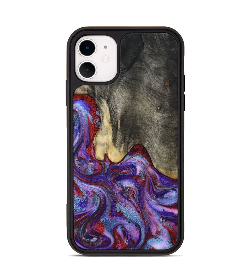 iPhone 11 Wood Phone Case - Lyric (Purple, 800740)