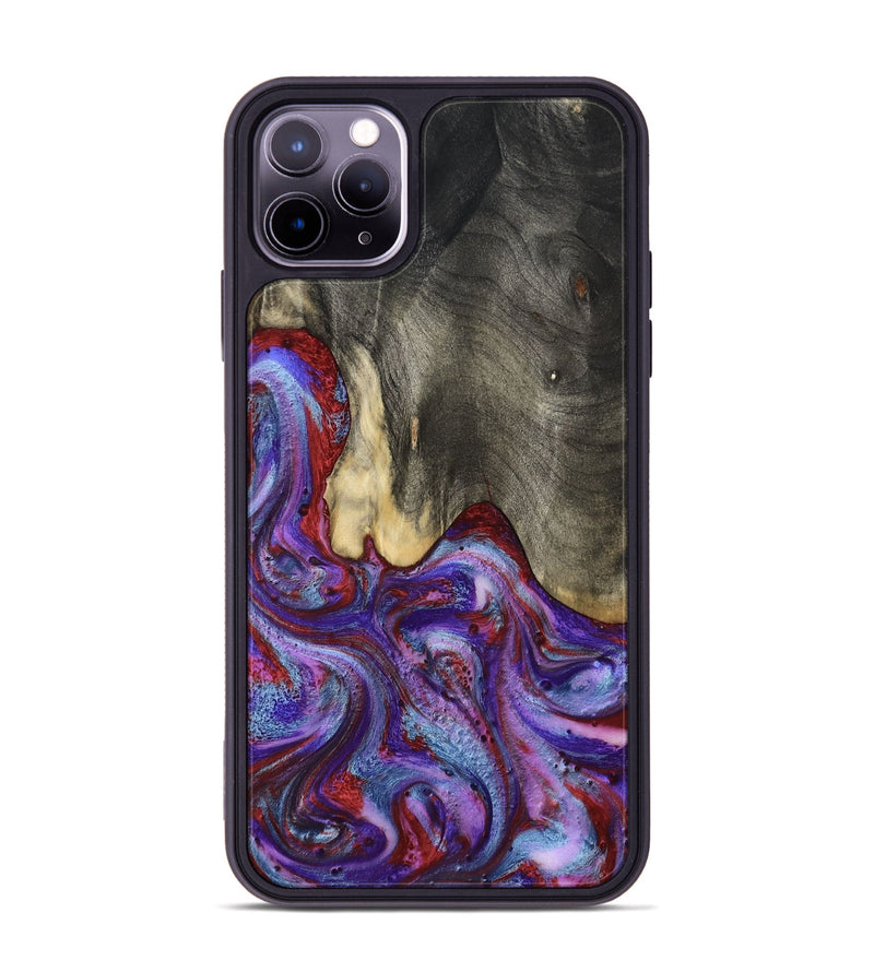 iPhone 11 Pro Max Wood Phone Case - Lyric (Purple, 800740)