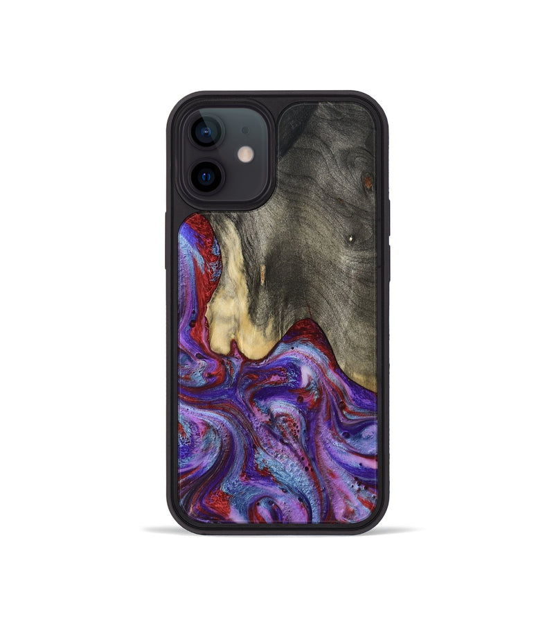 iPhone 12 mini Wood Phone Case - Lyric (Purple, 800740)
