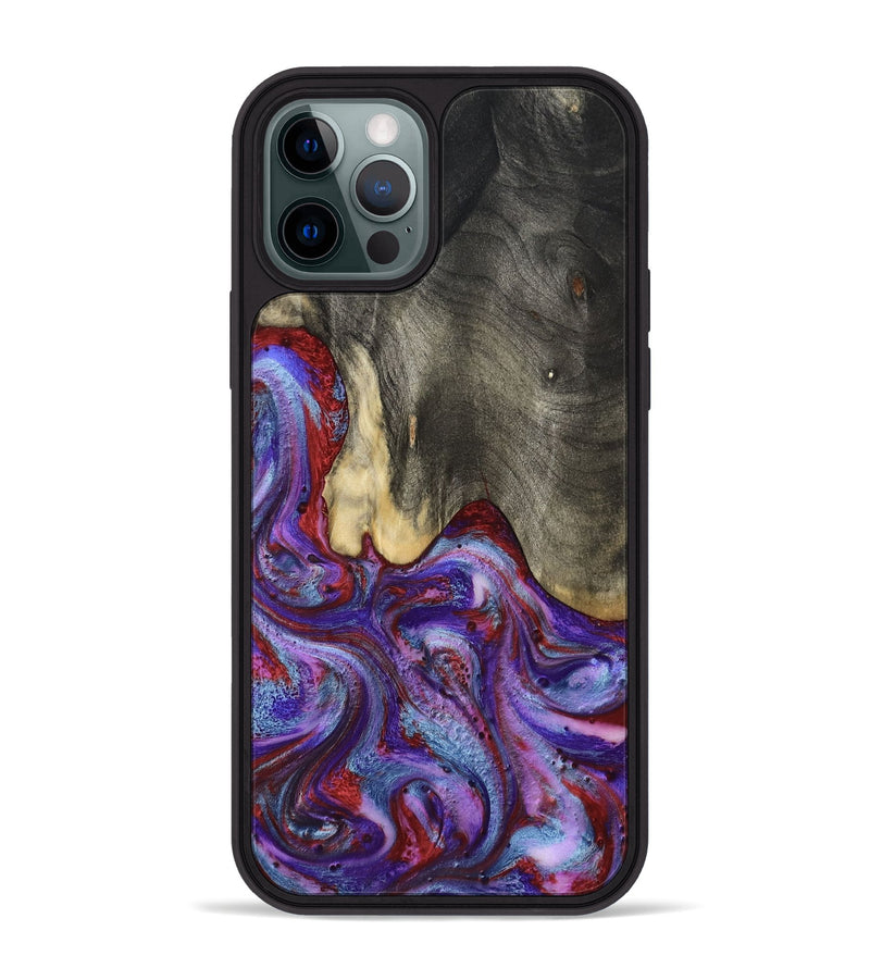 iPhone 12 Pro Max Wood Phone Case - Lyric (Purple, 800740)