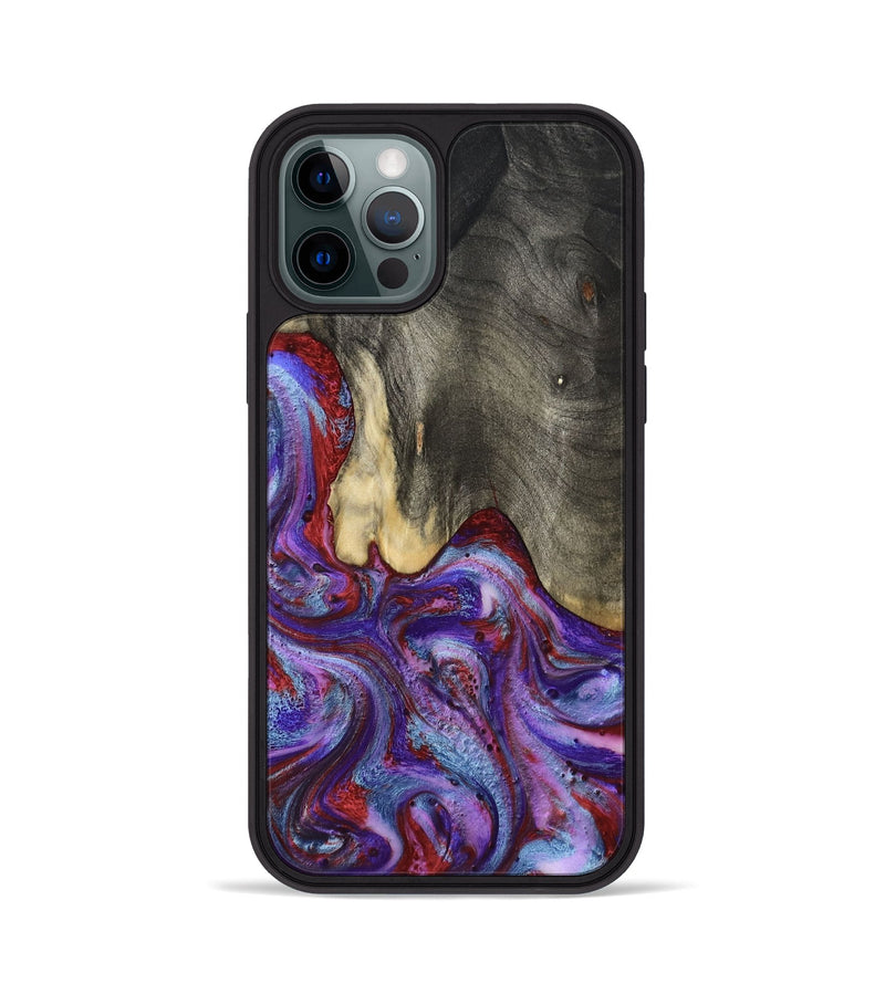 iPhone 12 Pro Wood Phone Case - Lyric (Purple, 800740)