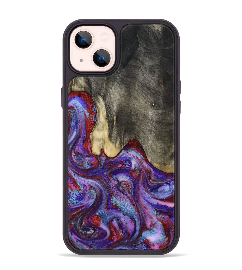 iPhone 14 Plus Wood Phone Case - Lyric (Purple, 800740)