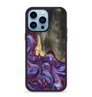 iPhone 14 Pro Max Wood Phone Case - Lyric (Purple, 800740)