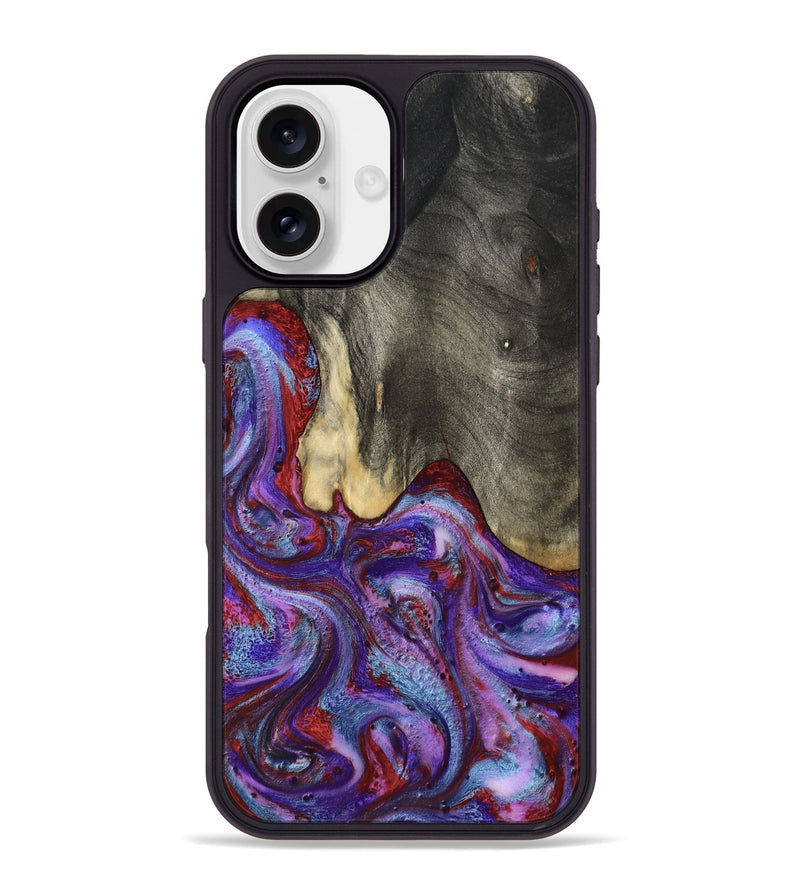 iPhone 16 Plus Wood Phone Case - Lyric (Purple, 800740)