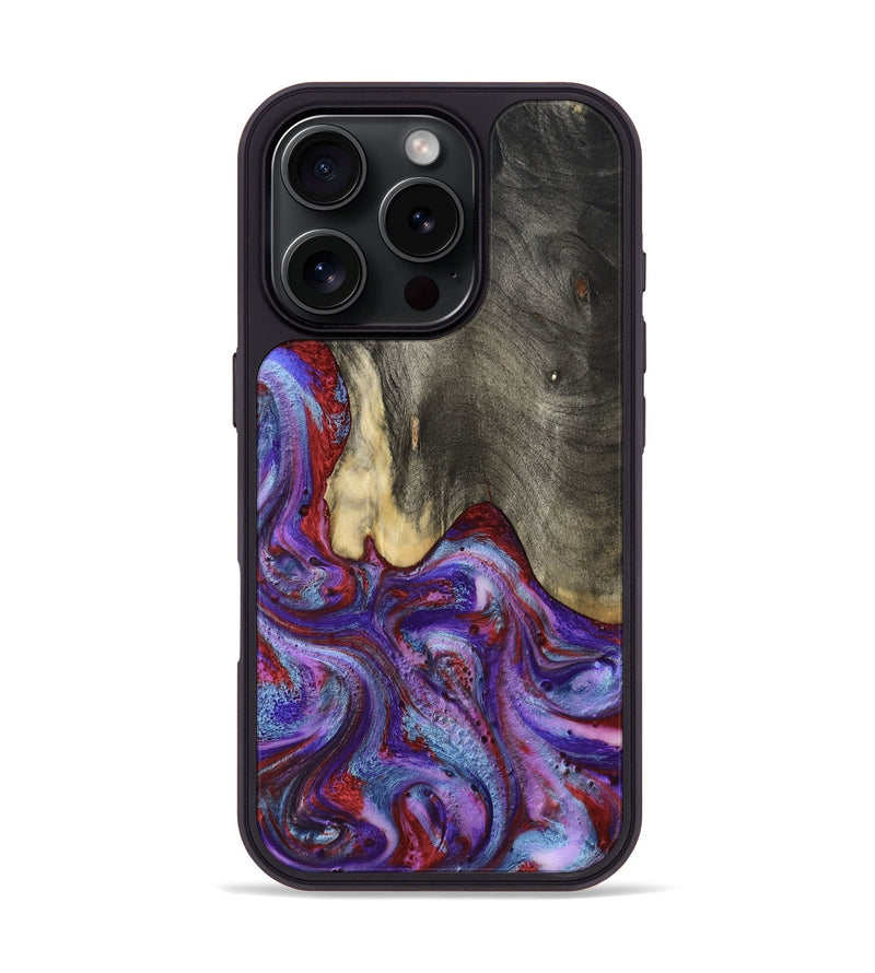 iPhone 16 Pro Wood Phone Case - Lyric (Purple, 800740)
