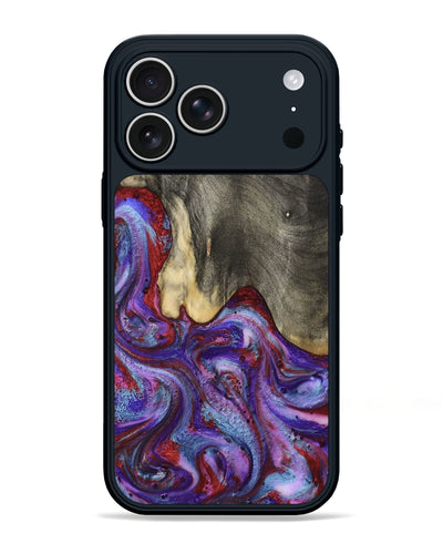 iPhone 17 Pro Max Wood Phone Case - Lyric (Purple, 800740)