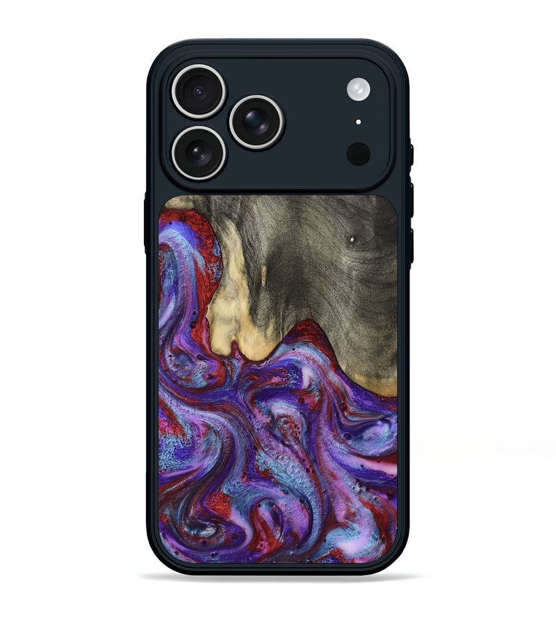 iPhone 17 Pro Max Wood Phone Case - Lyric (Purple, 800740)