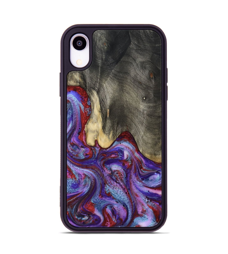 iPhone Xr Wood Phone Case - Lyric (Purple, 800740)
