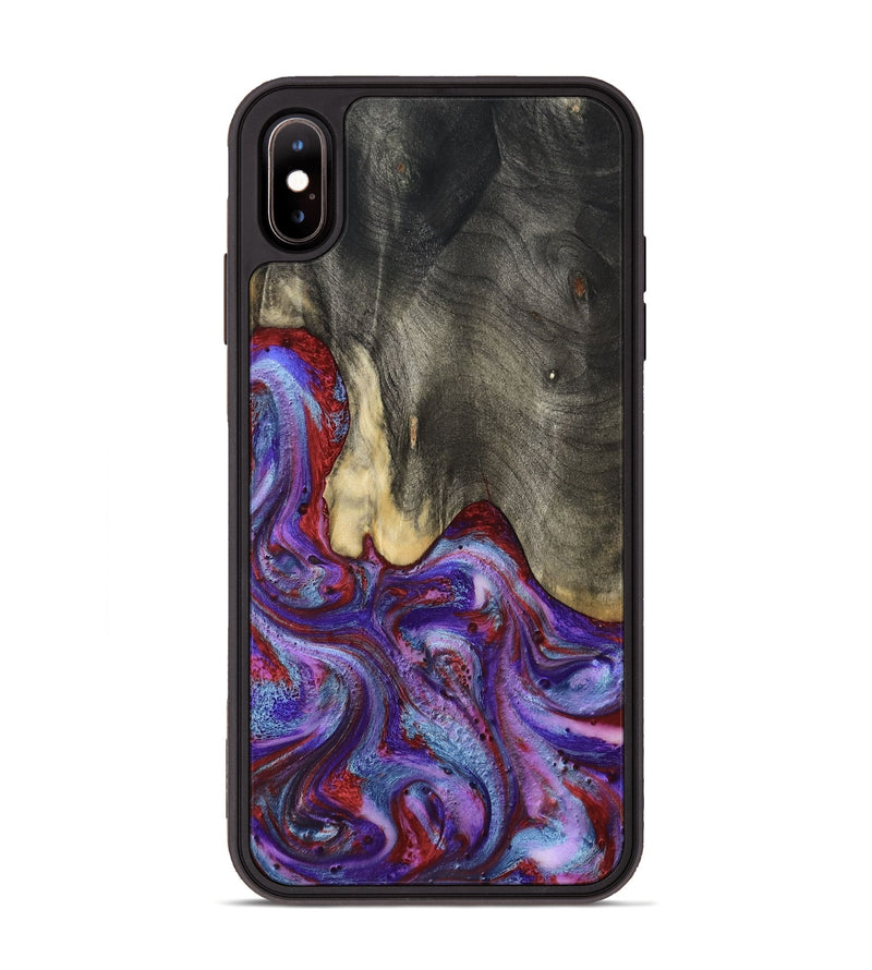 iPhone Xs Max Wood Phone Case - Lyric (Purple, 800740)